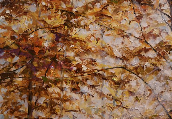 "Rays in a Yellow Leaf"