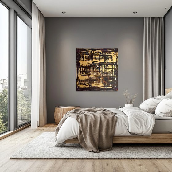 Gold Leaf 70x70x2 cm