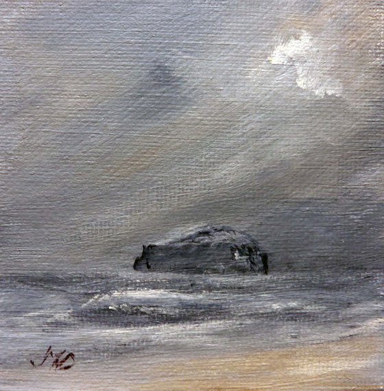 Bass Rock In A Storm