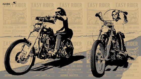 EASY RIDER  58"X33"