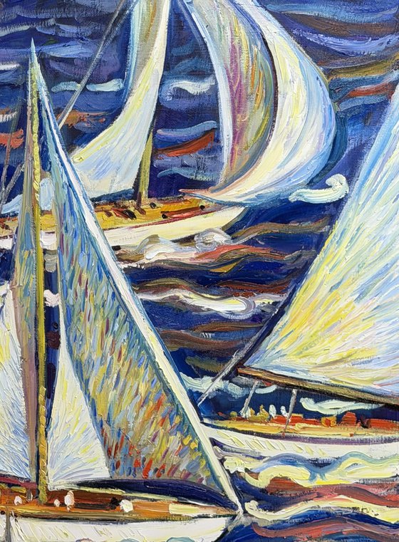 Sails of freedom in Saint-Tropez