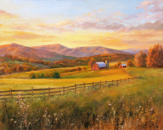 Rustic farm in the countryside
