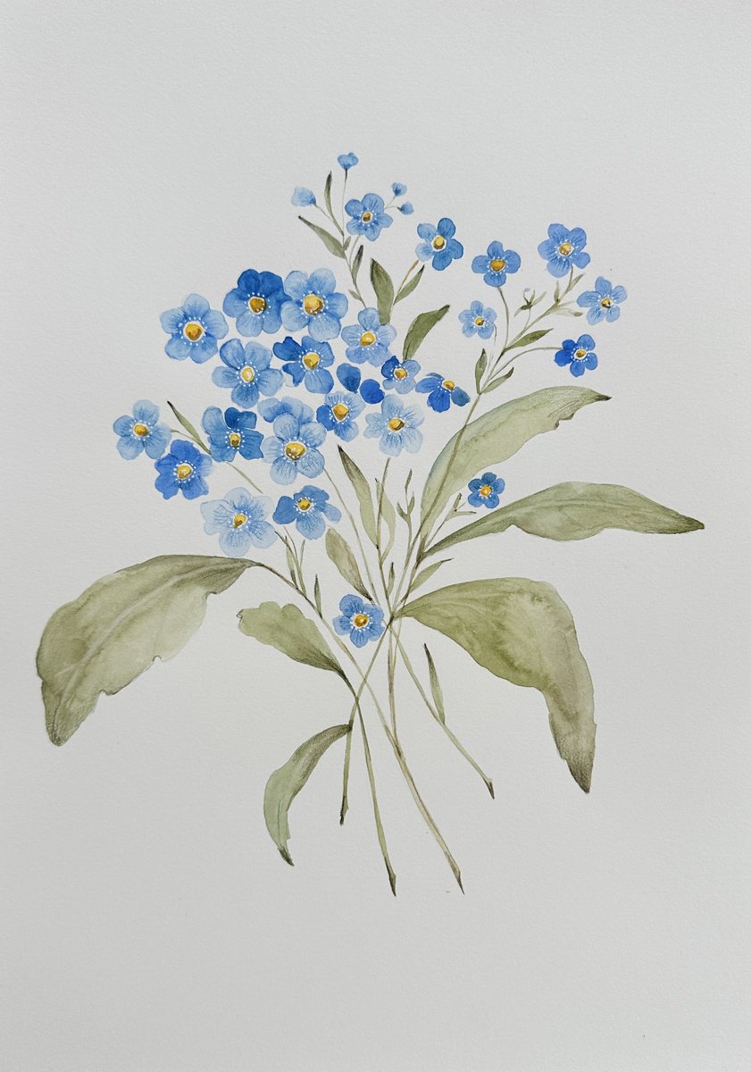 Bouquet of Forget-me-nots by Irina Anis