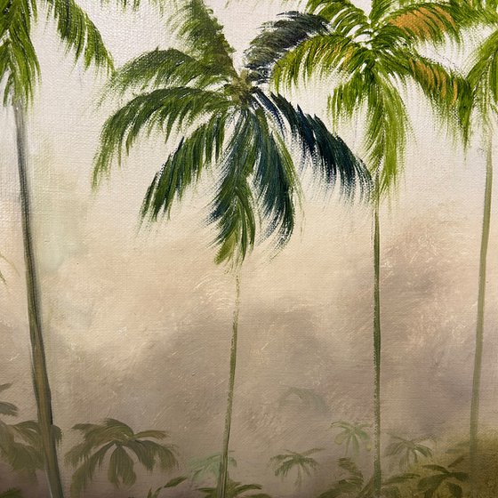 Palms in Mist