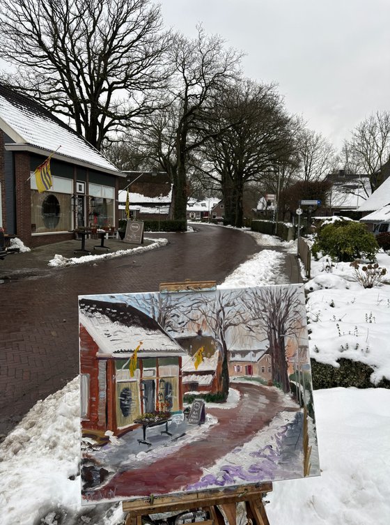 Dalen Flower Shop in Winter