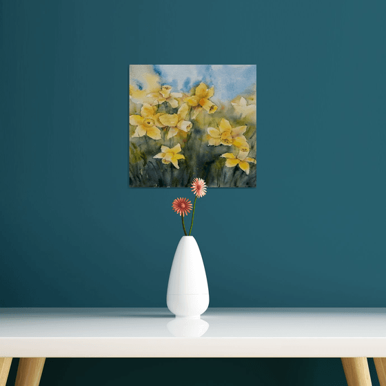 Daffodils painting