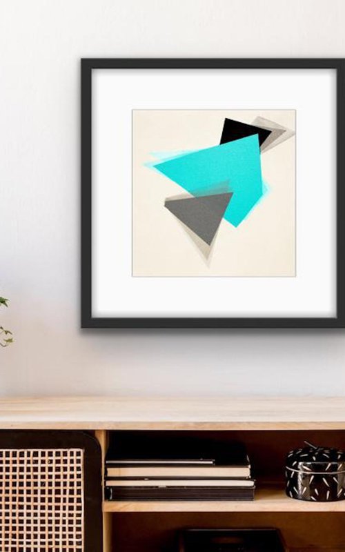 Geometric Blue by Catia Goffinet