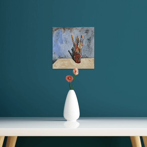 Artist"s paint brushes.