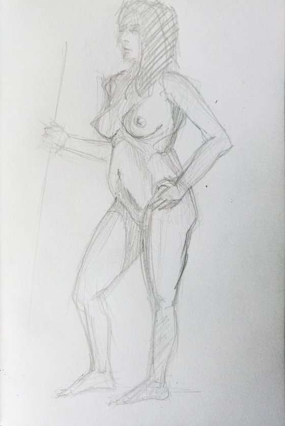 Sketch of Human body. Woman.9