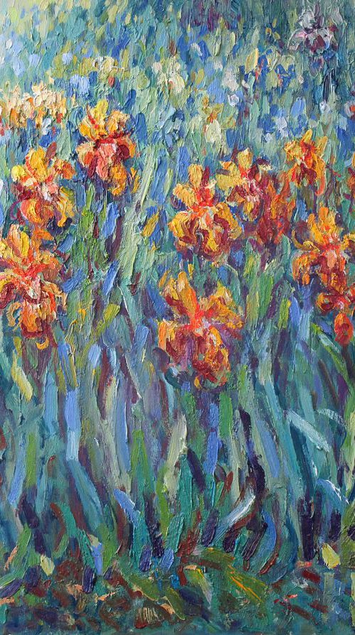 Yellow Irises by Liudvikas Daugirdas