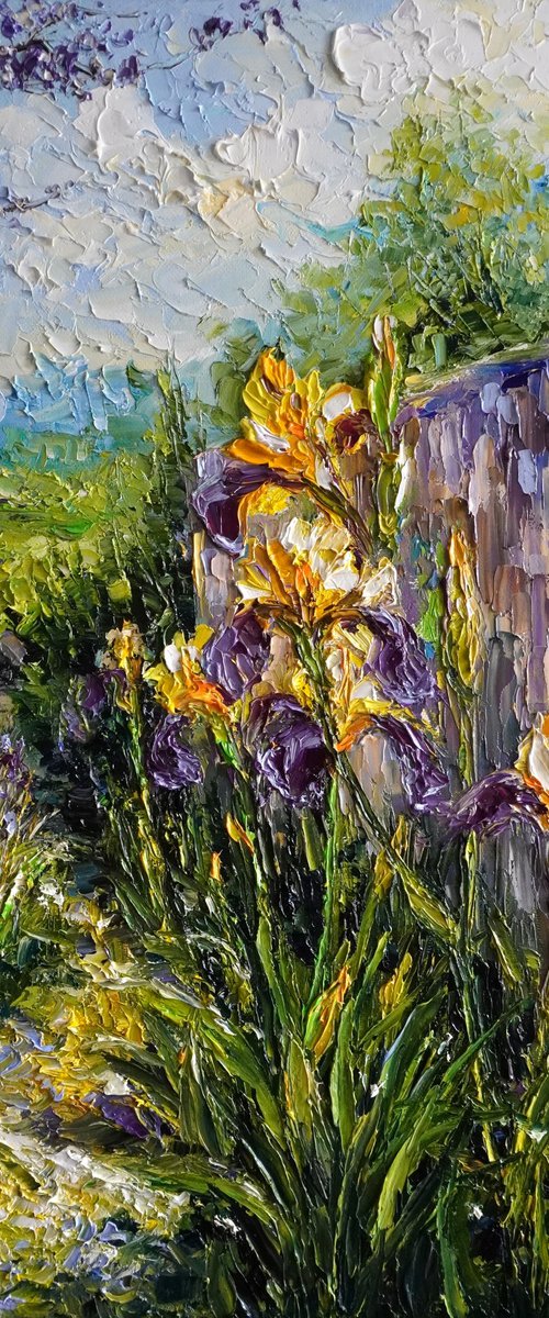 Irises in Bloom by Haykuhi Khachatryan