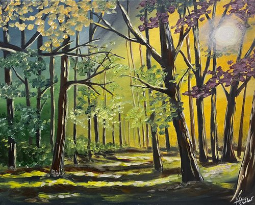 Light Between The Trees by Aisha Haider