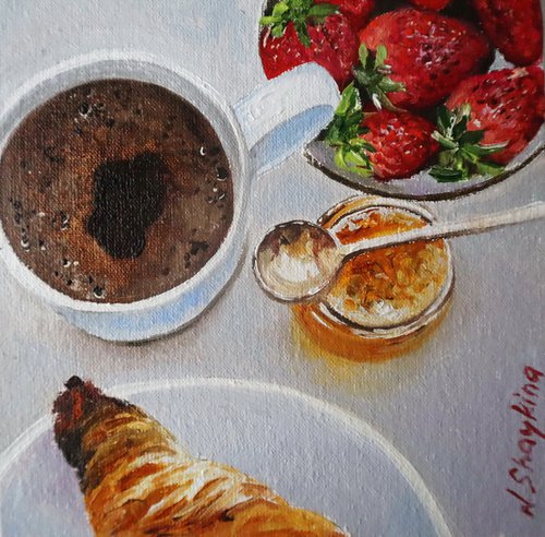 Coffee and Strawberries by Natalia Shaykina