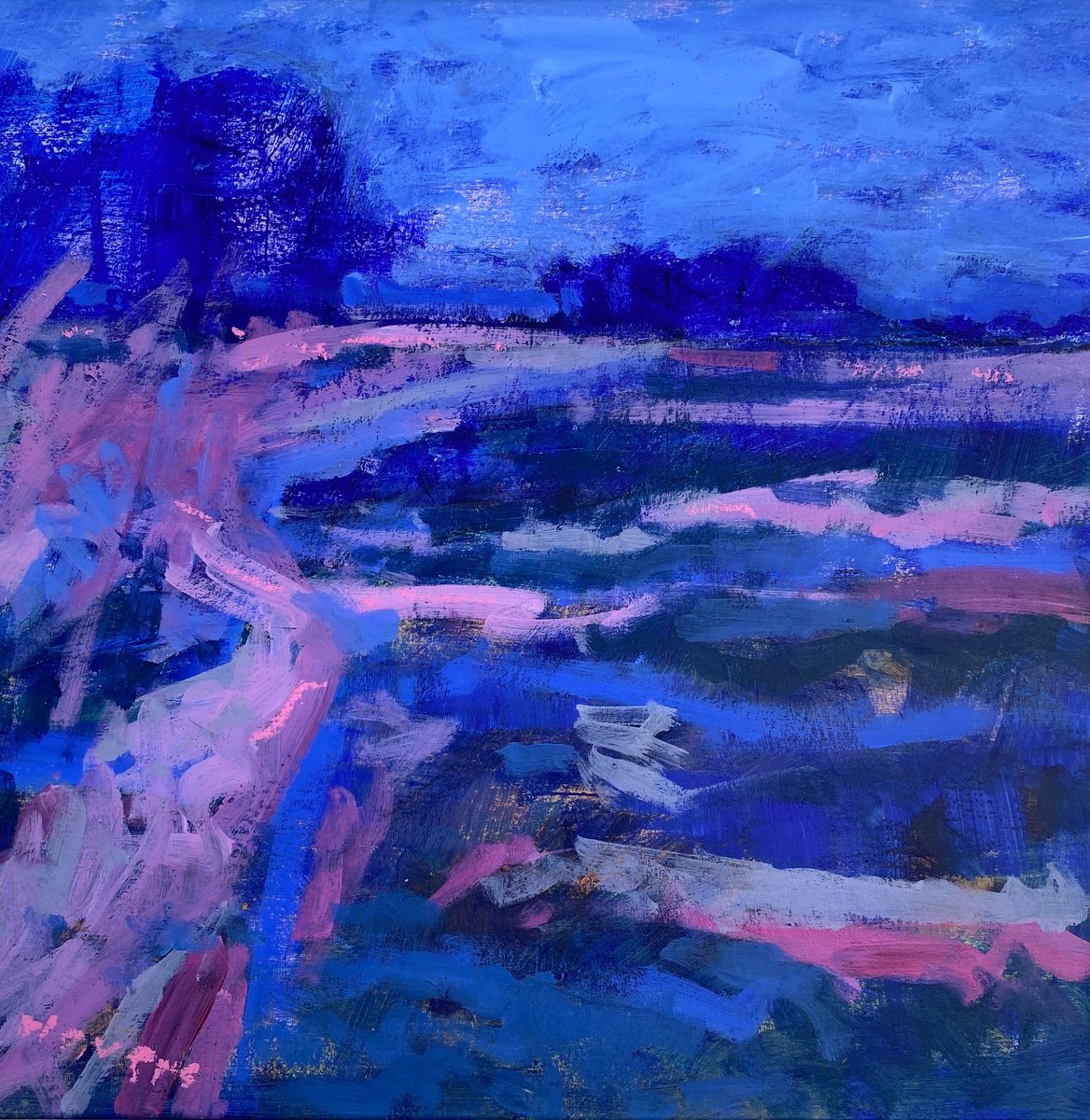  Walking In The Dimity By Chrissie Havers, 27 X 27, Artwork For Sale On Artfinder