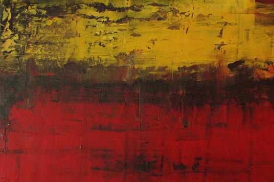 "Unknown Space". Cold wax.