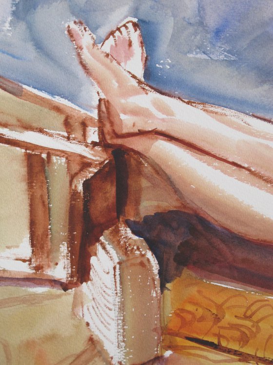 Reclining female nude