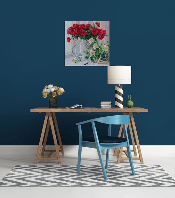 Still life with roses