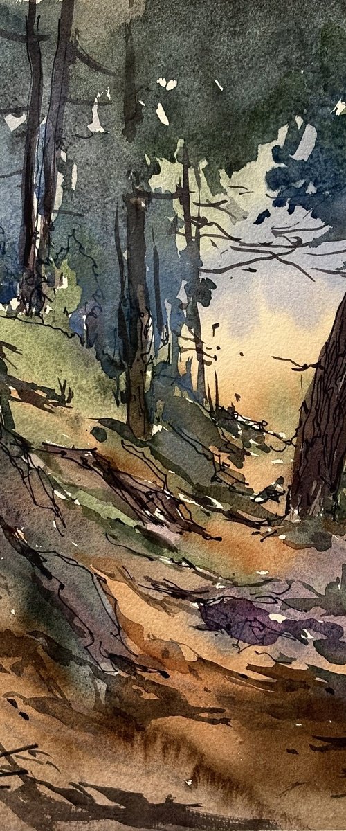 Watercolor 76 by Olga Beloborodova