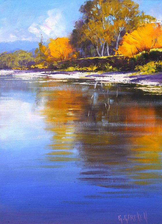 Autumn Colours  Tumut River, nsw
