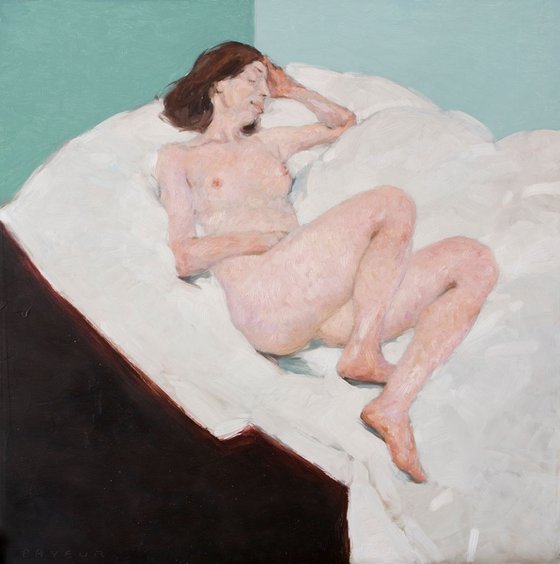 modern style nude impressionist woman : julie