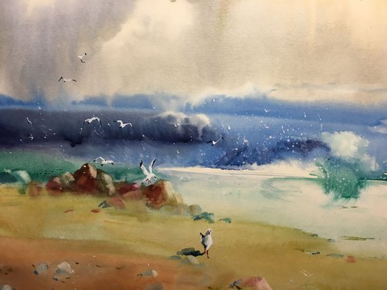 Sold Watercolor "After Storm III”