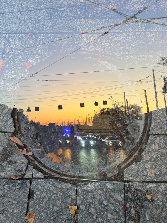 Night Cityscape Photocollage