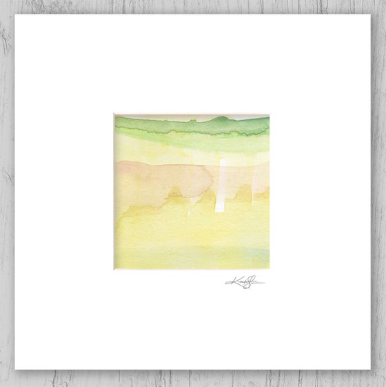 Soft Whispers Collection 3 - Set of 6 Abstract Paintings in Mats by Kathy Morton Stanion