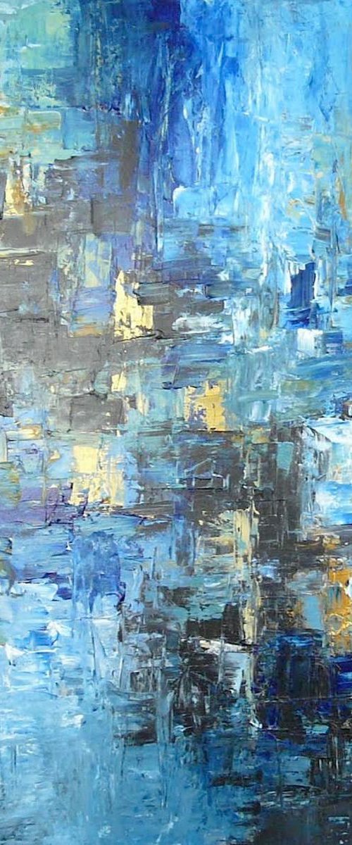 Shades Of Great Calmness  (Large, 100x100cm) by Kalpana Soanes