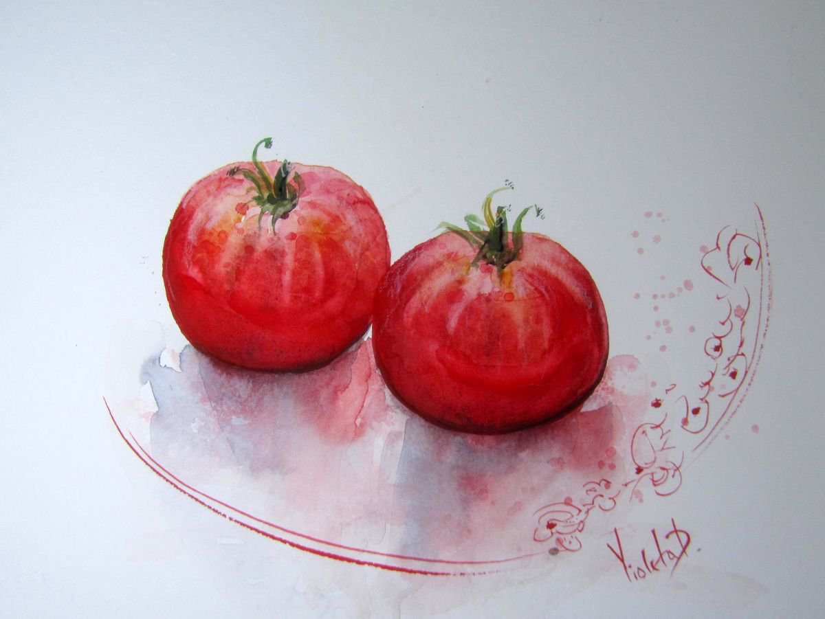 Tomatoes by Violeta Damjanovic-Behrendt