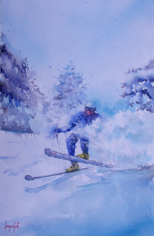 the skier 5 by Giorgio Gosti