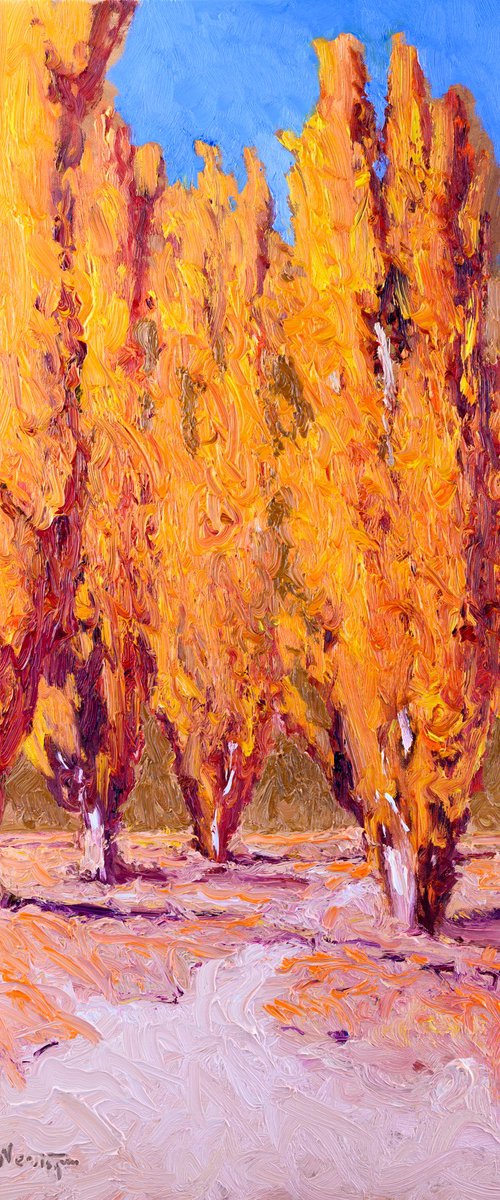 Poplars, Fall by Suren Nersisyan
