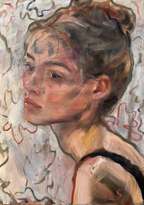 Woman portrait by Liubou Sas