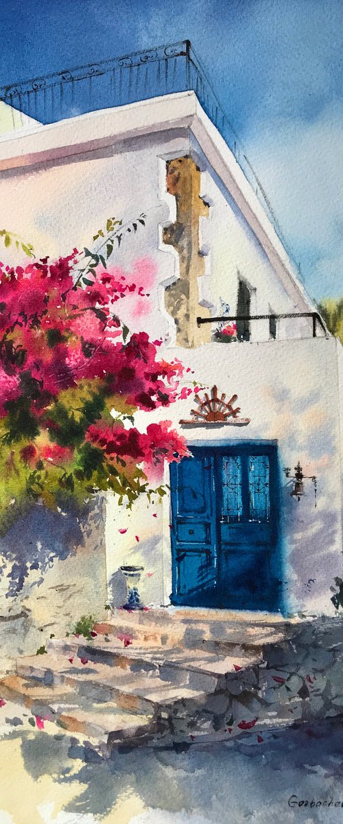 English village   Cyprus #14 by Eugenia Gorbacheva