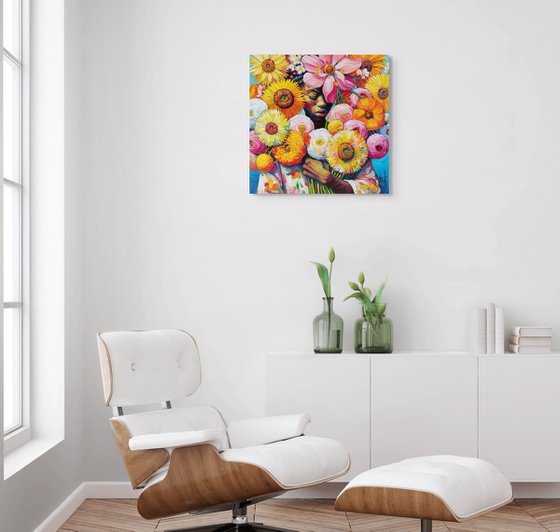 Flower Girl – Floral Portrait