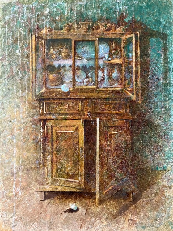 Wooden rustic cabinet