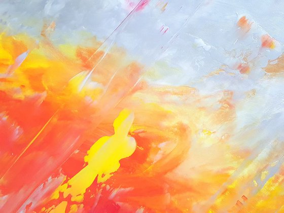 I will melt your Heart - Large palette knife painting