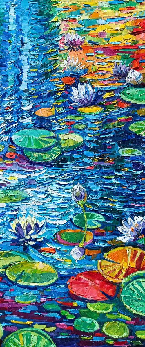 Water lilies reflections 4 by Vanya Georgieva