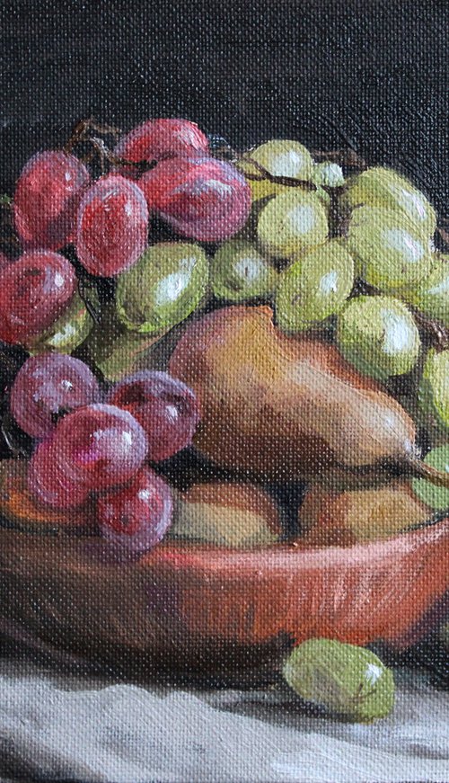 Fruit plate. 24x18 by Linar Ganeev