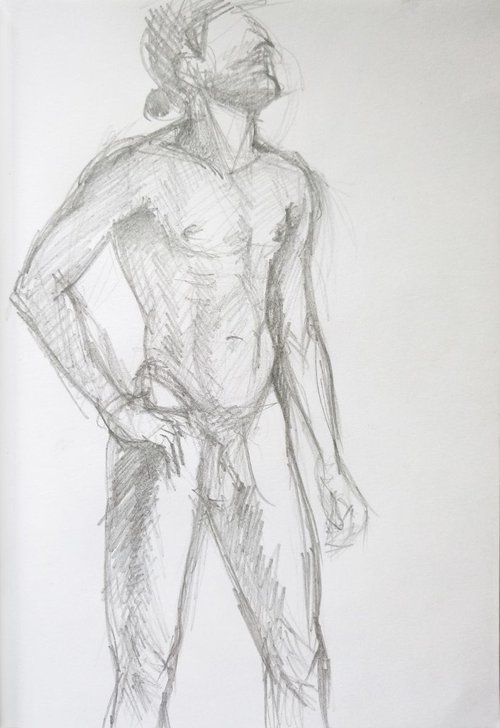 Sketch of Human body. Man 12 by Mag Verkhovets