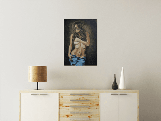 Levis. Original painting 50x70 cm. As a gift.