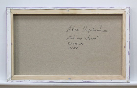 Autumn storm in the mountains