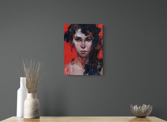 Her Gaze – Abstract Portrait