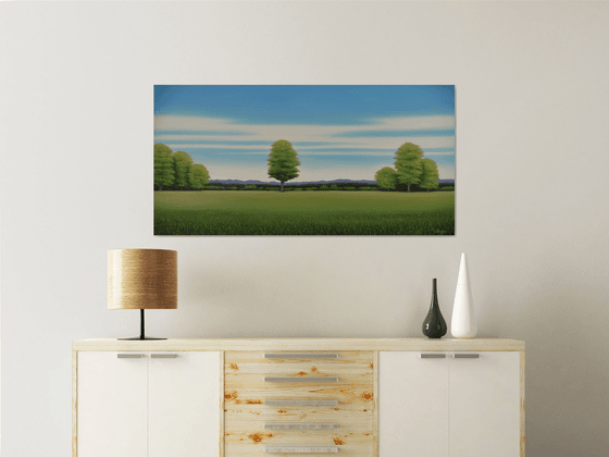 Countryside Trees - Blue Sky