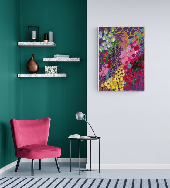 VERY PERI ABSTRACT - Large Abstract Giclée print on Canvas - Limited Edition of 25 Artwork
