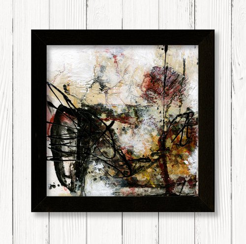 Rituals In Abstract 6 - Framed Mixed Media Abstract Art by Kathy Morton Stanion by Kathy Morton Stanion
