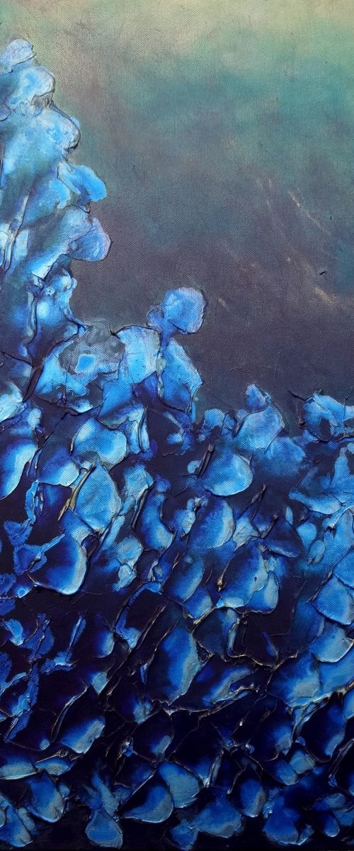Resplendent Blue Coral by Elizabeth McDonough