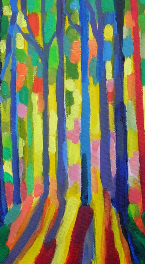 Sunset in the forest by Maja Grecic