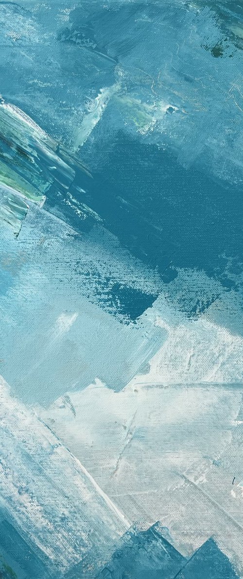 “Ice” — Abstract Acrylic Painting by Dariia Martsin