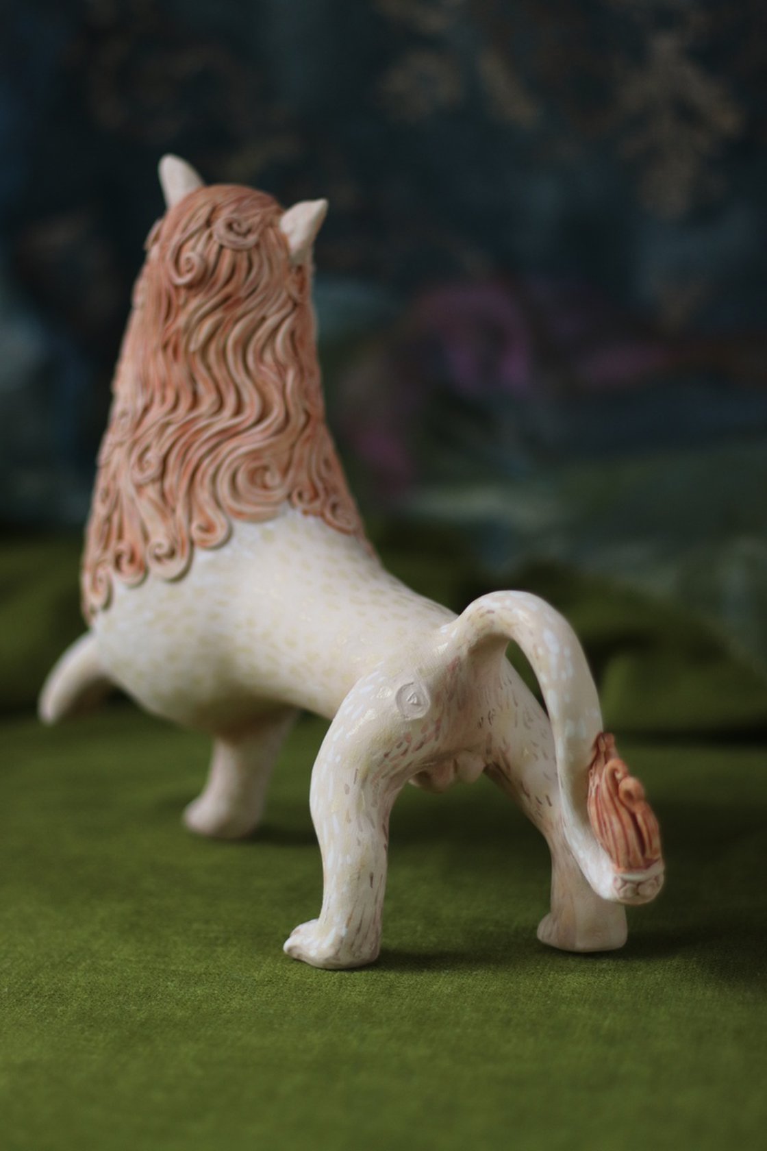 Taste of Sin. Medieval lion. Clay sculpture: Elya Yalonetski