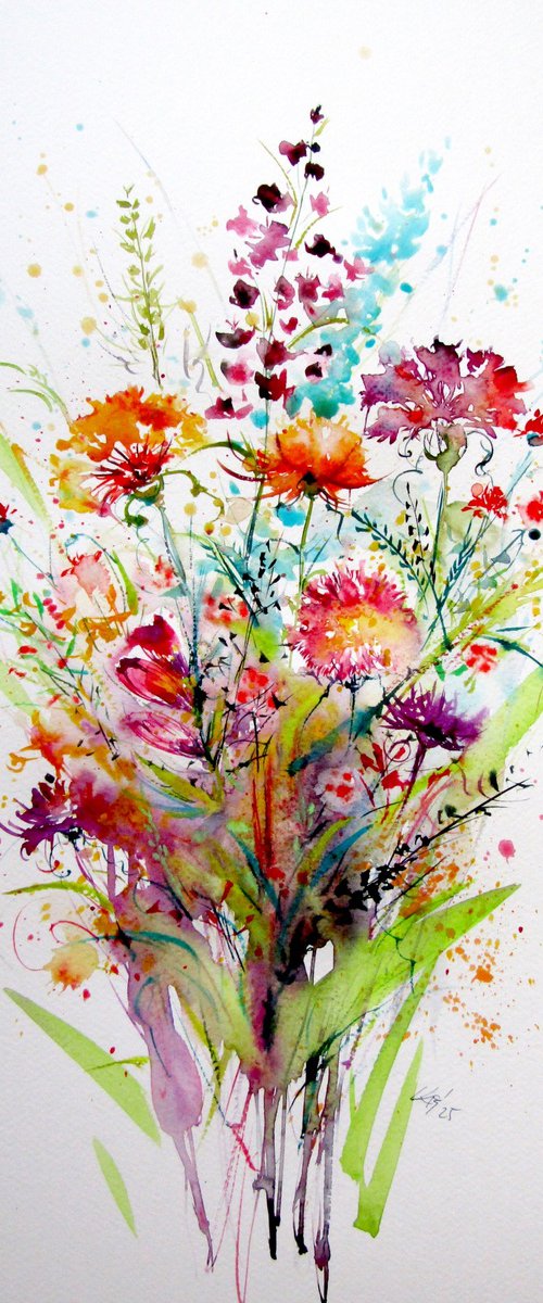 Colorful wildflowers V by Kovács Anna Brigitta